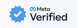 Selo Meta Verified azul com ícone de visto